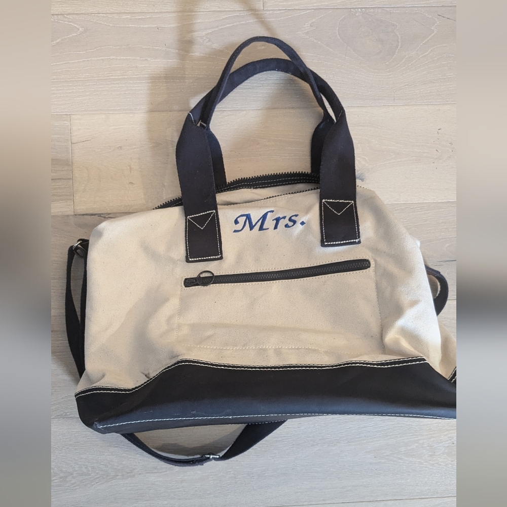 Mrs. White Duffle Bag